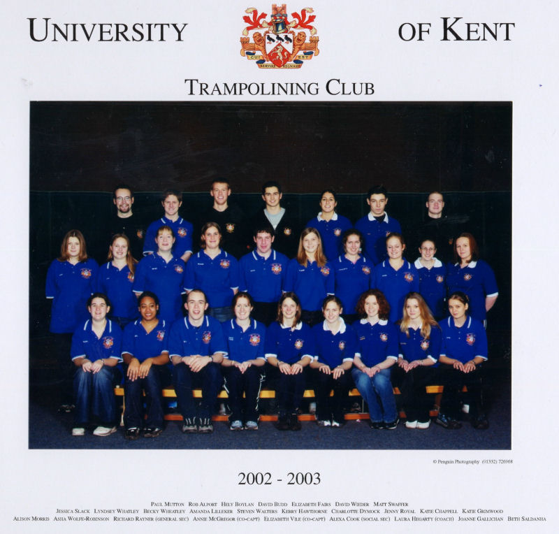 UKC Trampoline Team 2003
